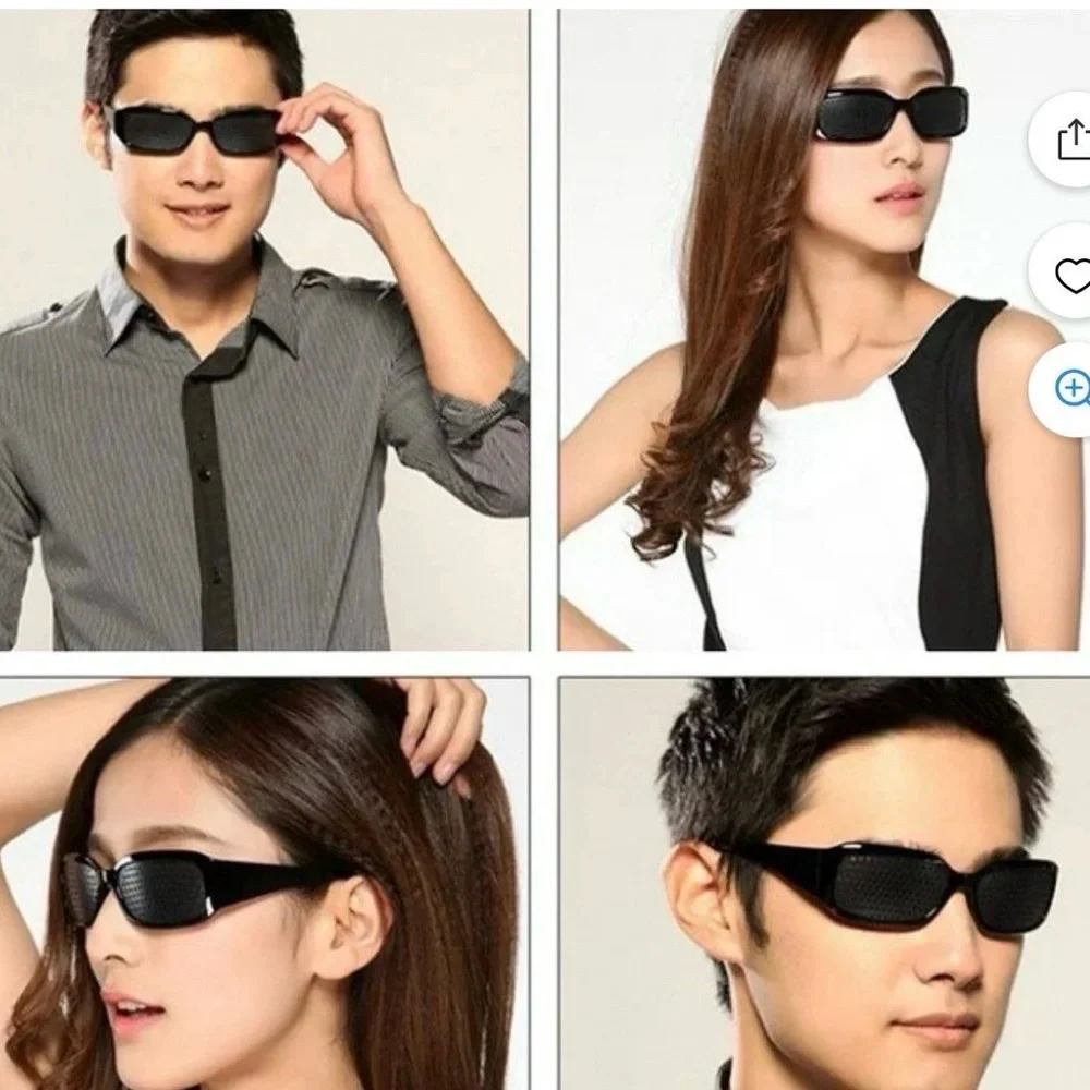 Black Pinhole Sunglasses unisex - Picture 4 of 5